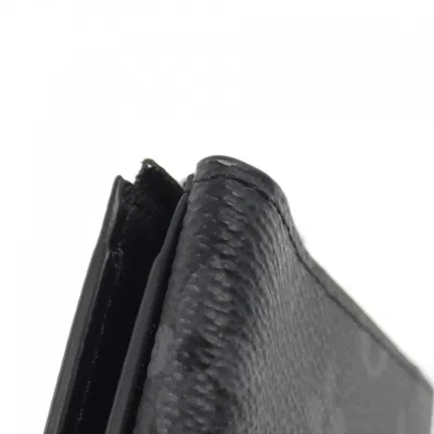 Pre-owned Louis Vuitton Monogram Eclipse Black Coated Canvas Coin Purse/coin Case ()