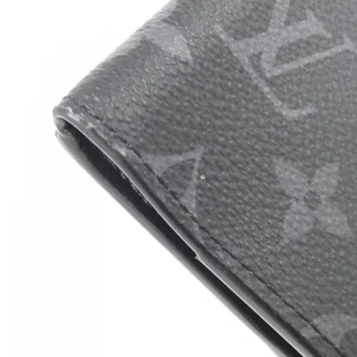 Pre-owned Louis Vuitton Monogram Eclipse Black Coated Canvas Coin Purse/coin Case ()