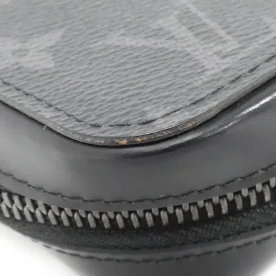 Pre-owned Louis Vuitton Monogram Eclipse Black Coated Canvas Long Wallet (bi-fold) ()