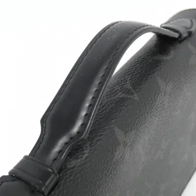 Pre-owned Louis Vuitton Monogram Eclipse Black Coated Canvas Long Wallet (bi-fold) ()