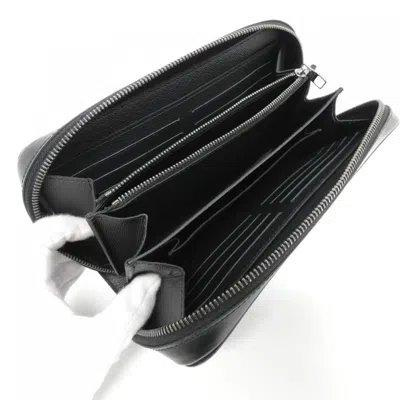 Pre-owned Louis Vuitton Monogram Eclipse Black Coated Canvas Long Wallet (bi-fold) ()