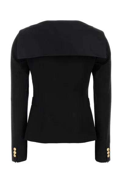 Alessandra Rich Wool Blazer Tailored Gold Buttons