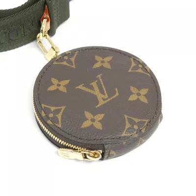 Pre-owned Louis Vuitton Monogram Khaki Marron Coated Canvas Pochette Shoulder Bag ()