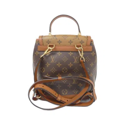 Pre-owned Louis Vuitton Monogram Marron Coated Canvas Backpack ()
