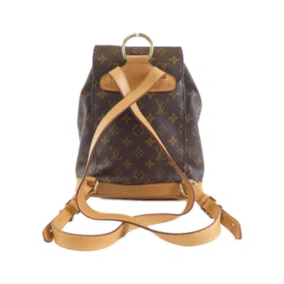 Pre-owned Louis Vuitton Monogram Marron Coated Canvas Backpack ()
