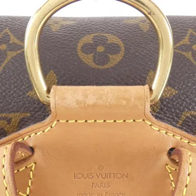 Pre-owned Louis Vuitton Monogram Marron Coated Canvas Backpack ()