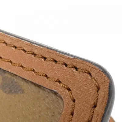 Pre-owned Louis Vuitton Monogram Marron Coated Canvas Chain/shoulder Wallet () In Brown