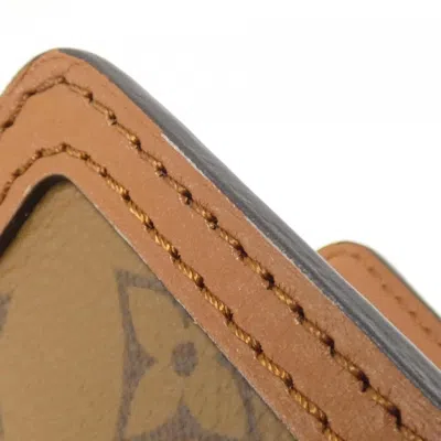 Pre-owned Louis Vuitton Monogram Marron Coated Canvas Chain/shoulder Wallet () In Brown