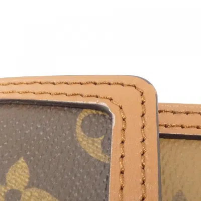 Pre-owned Louis Vuitton Monogram Marron Coated Canvas Chain/shoulder Wallet () In Brown