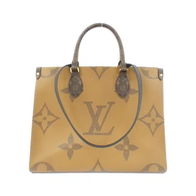 Pre-owned Louis Vuitton Monogram Marron Monogram Monogram Reverse Monogram Monogram Reverse Tote Bag (pre-owne