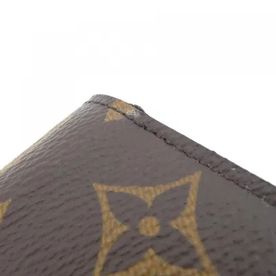 Pre-owned Louis Vuitton Monogram Marron Rose Ballerine Coated Canvas Long Wallet (bi-fold) () In Multi