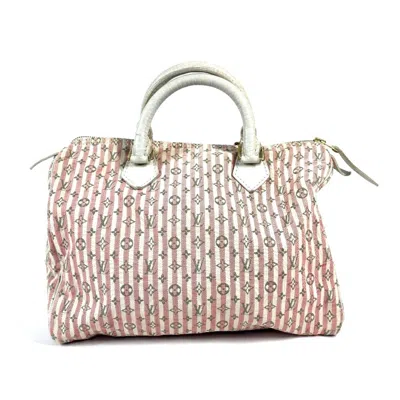 Pre-owned Louis Vuitton Monogram Mini Lin Pink Monogram Mini Lin Boston Bag Handbag ()
