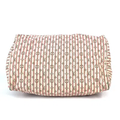Pre-owned Louis Vuitton Monogram Mini Lin Pink Monogram Mini Lin Boston Bag Handbag ()