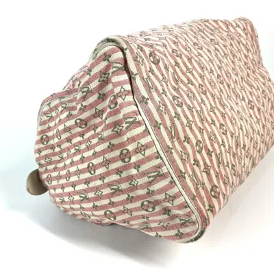 Pre-owned Louis Vuitton Monogram Mini Lin Pink Monogram Mini Lin Boston Bag Handbag ()
