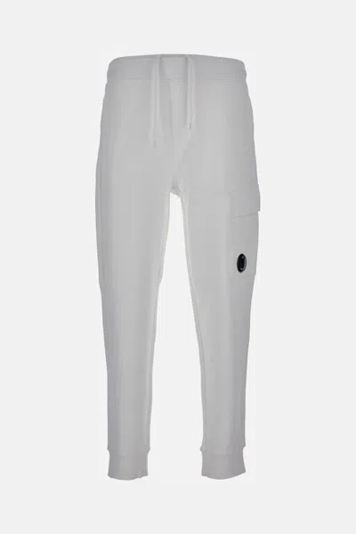 C.p. Company Drawstring-waist Cargo Track Pants In White
