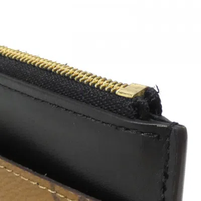 Pre-owned Louis Vuitton Monogram Reverse Marron Coated Canvas Long Wallet (bi-fold) () In Brown