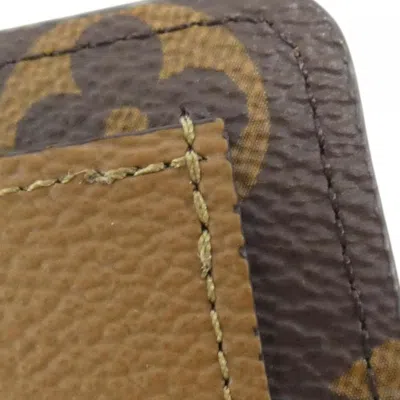 Pre-owned Louis Vuitton Monogram Reverse Marron Monogram Monogram Reverse Monogram Reverse Monogram Wallet (bi In Brown