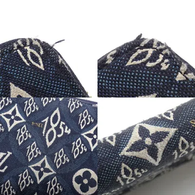 Pre-owned Louis Vuitton Navy Monogram Long Wallet (bi-fold) ()