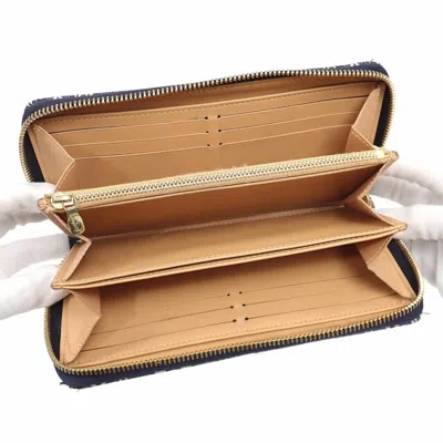 Pre-owned Louis Vuitton Navy Monogram Long Wallet (bi-fold) ()
