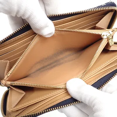 Pre-owned Louis Vuitton Navy Monogram Long Wallet (bi-fold) ()