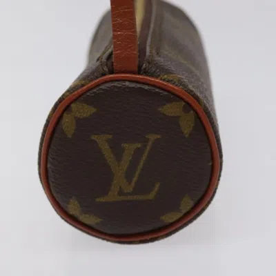 Pre-owned Louis Vuitton Papillon Brown Canvas Clutch Bag ()