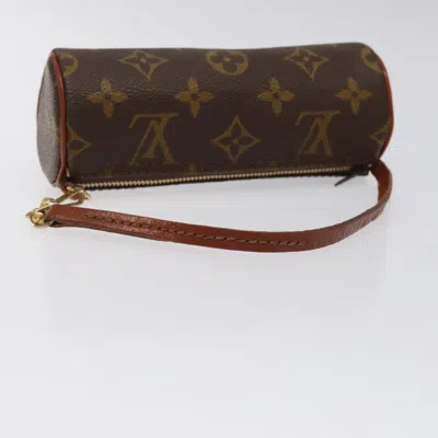 Pre-owned Louis Vuitton Papillon Brown Canvas Clutch Bag ()