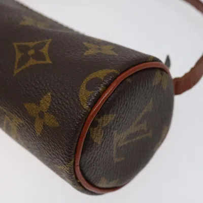 Pre-owned Louis Vuitton Papillon Brown Canvas Clutch Bag ()
