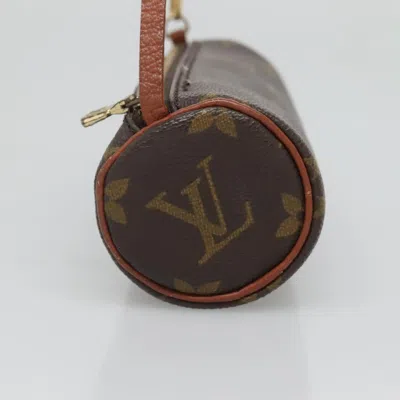 Pre-owned Louis Vuitton Papillon Brown Canvas Clutch Bag ()