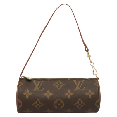Pre-owned Louis Vuitton Papillon Brown Canvas Clutch Bag ()