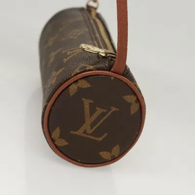 Pre-owned Louis Vuitton Papillon Brown Canvas Clutch Bag ()