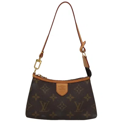 Pre-owned Louis Vuitton Pochette Brown Canvas Clutch Bag ()