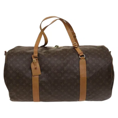 Pre-owned Louis Vuitton Polochon Brown Leather Travel Bag ()