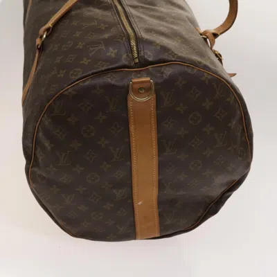 Pre-owned Louis Vuitton Polochon Brown Leather Travel Bag ()