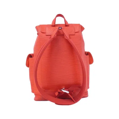 Pre-owned Louis Vuitton Rouge Leather Backpack ()