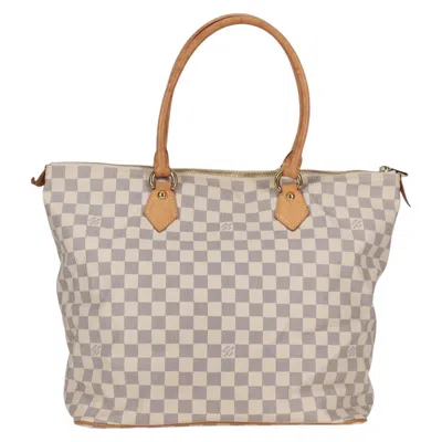 Pre-owned Louis Vuitton Saleya White Canvas Tote Bag ()
