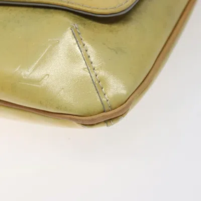 Pre-owned Louis Vuitton Thompson Street Beige Patent Leather Shoulder Bag ()