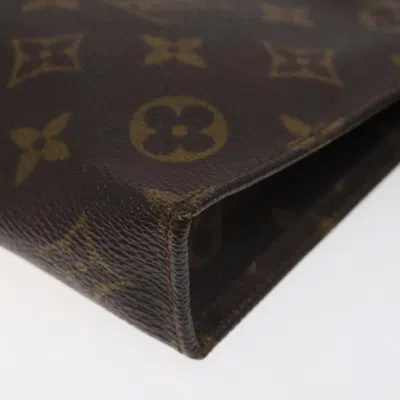 Pre-owned Louis Vuitton Trousse De Toilette Brown Canvas Clutch Bag ()