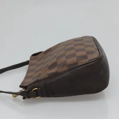 Pre-owned Louis Vuitton Trousse Makeup Brown Canvas Clutch Bag ()
