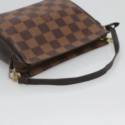 Pre-owned Louis Vuitton Trousse Makeup Brown Canvas Clutch Bag ()