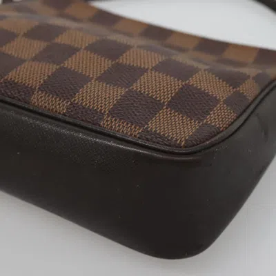 Pre-owned Louis Vuitton Trousse Makeup Brown Canvas Clutch Bag ()