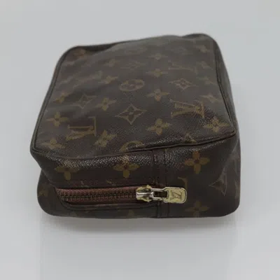 Pre-owned Louis Vuitton Truth Toilette 23 Brown Canvas Clutch Bag ()