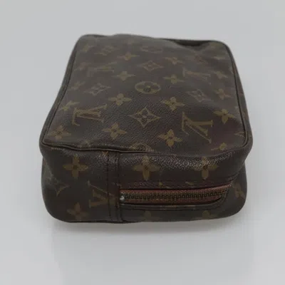 Pre-owned Louis Vuitton Truth Toilette 23 Brown Canvas Clutch Bag ()