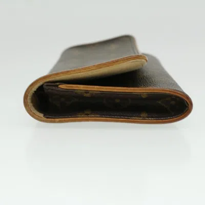 Pre-owned Louis Vuitton Twin Brown Canvas Clutch Bag ()