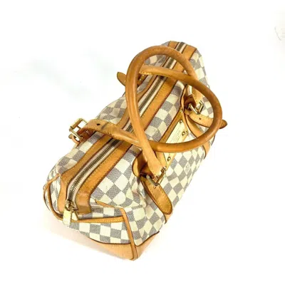 Pre-owned Louis Vuitton White Handbag Tote Bag ()