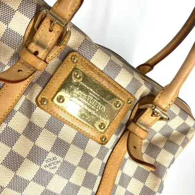 Pre-owned Louis Vuitton White Handbag Tote Bag ()