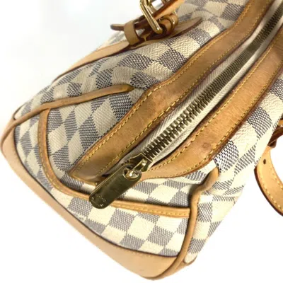 Pre-owned Louis Vuitton White Handbag Tote Bag ()