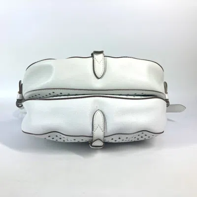Pre-owned Louis Vuitton White Leather Messenger Bag Shoulder Bag ()