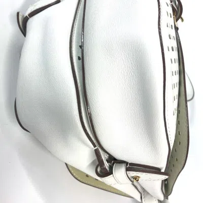 Pre-owned Louis Vuitton White Leather Messenger Bag Shoulder Bag ()