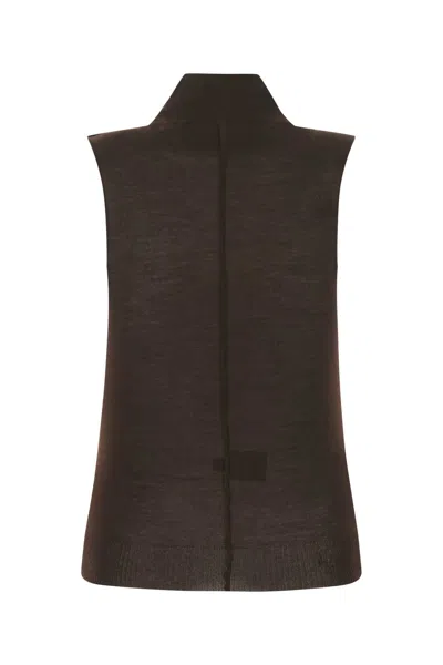 Amiri Chocolate Cashmere Top