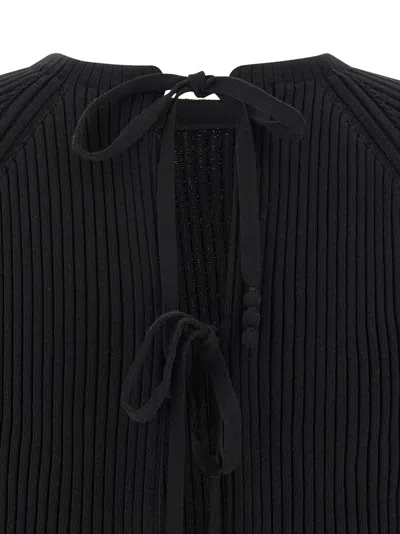 Tory Burch Back Closure Sweater Sweaters And Cardigans Black